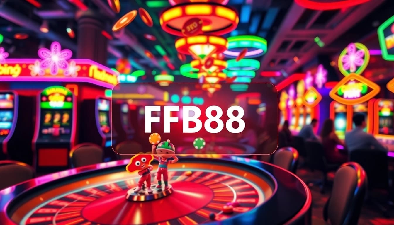 Deposit process for Nạp Tiền FB88 showcased through an engaging online gambling interface with bright casino visuals.