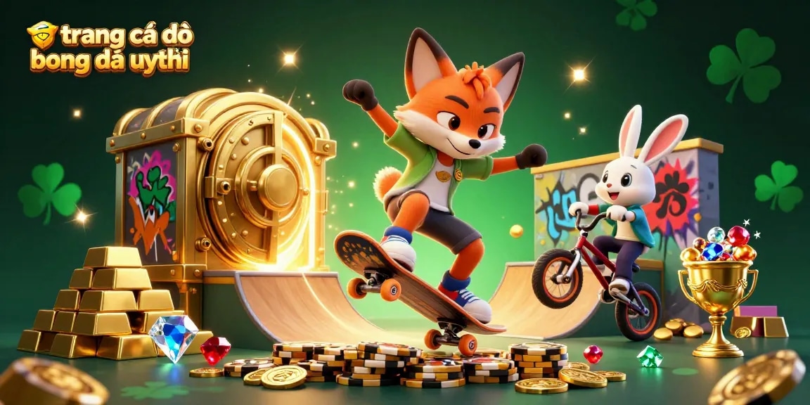 Engage with the exciting world of trang cá độ bóng đá uy tín featuring dynamic characters and casino-themed elements.