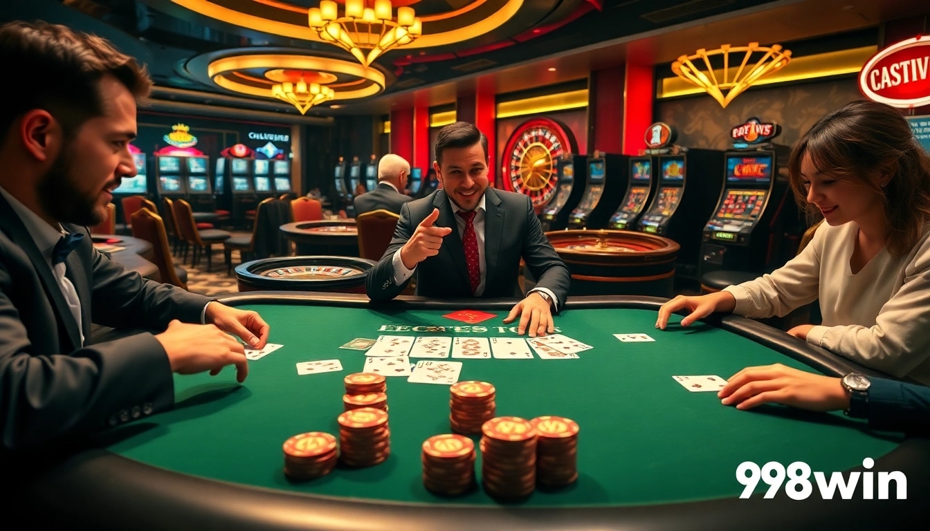 Experience thrilling games at 98win with players enjoying high-stakes poker and casino excitement.