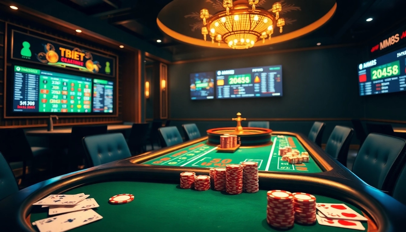 Experience the excitement at nhà cái mm88 with vibrant poker tables and dynamic betting screens.