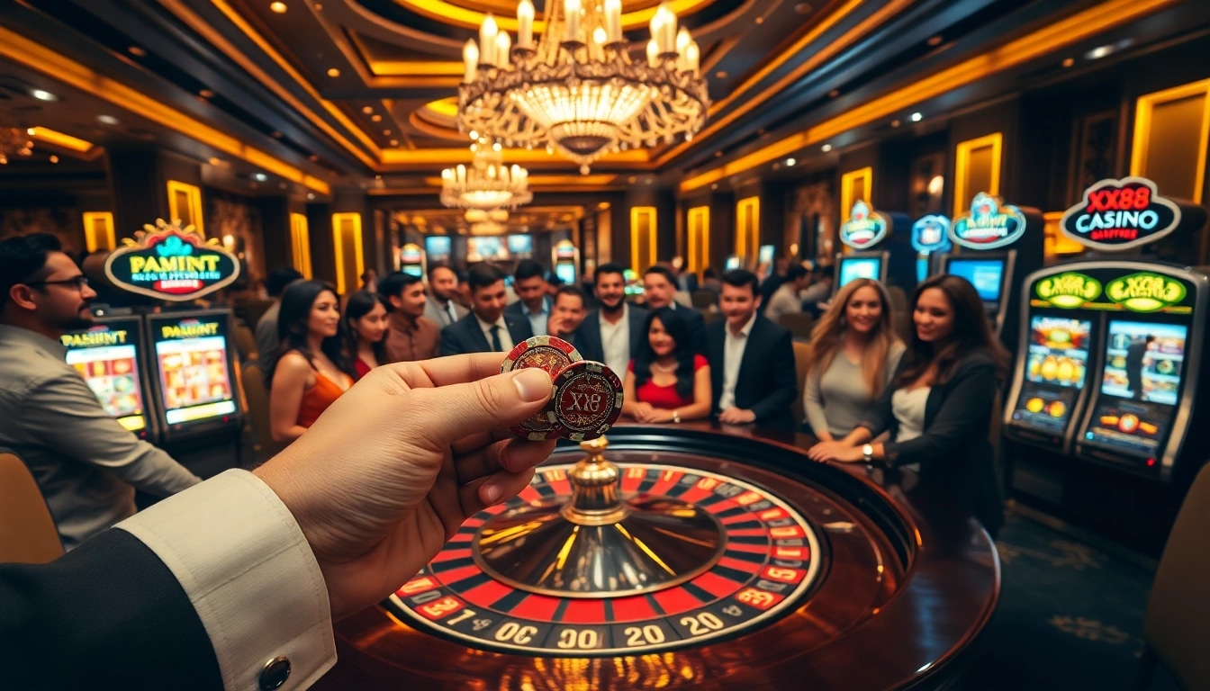 Experience the thrill of winning at XX88 with dynamic casino games and vibrant surroundings.