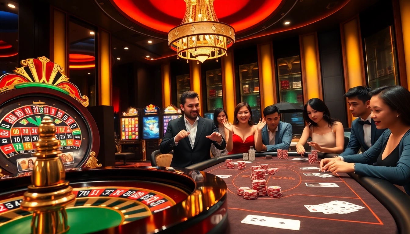 Experience the thrill of high-stakes gaming at go88hv.com with virtual roulette and poker action.