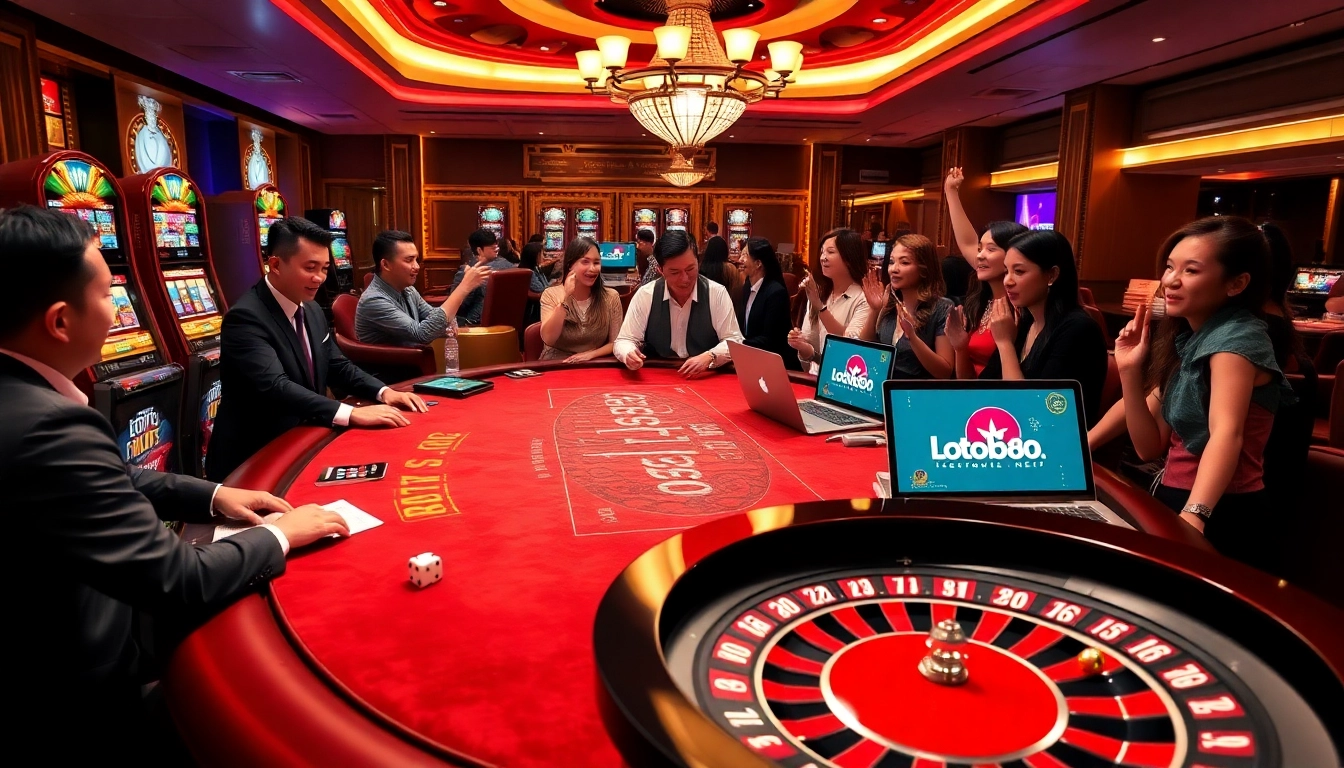 Experience the thrill of high-stakes gaming at loto188.gb.net with vibrant casino visuals and engaging players.