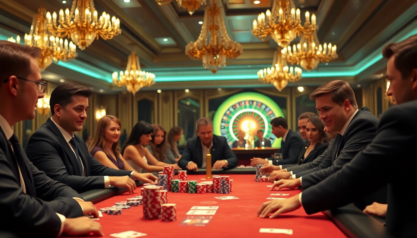 Experience the excitement of 88i with vibrant poker action at an upscale casino table.