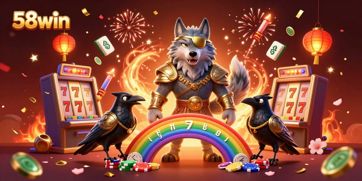Experience thrilling gameplay with 58win’s vibrant casino scene featuring Odin and treasures.