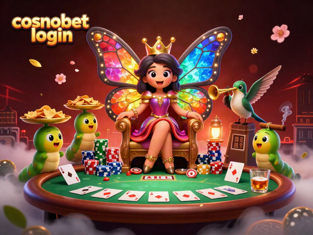 Engage with exciting games through cosmobet login, featuring colorful casino elements and vibrant characters.