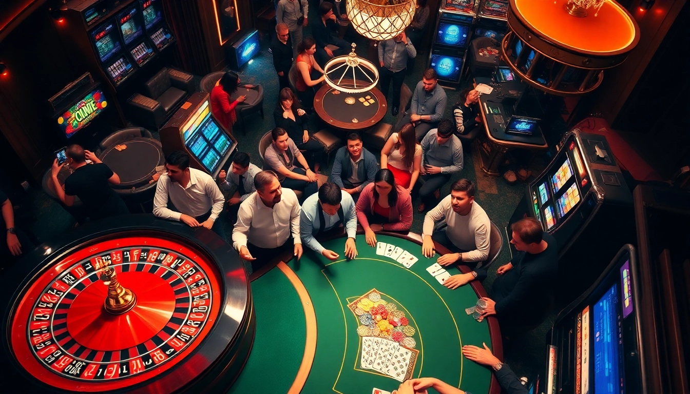 Experience the excitement of rr88 with players engaging at a vibrant casino table.