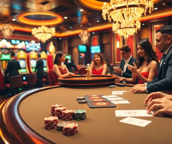 Experience high-stakes gambling at go88.audio with luxurious casino tables and excitement.