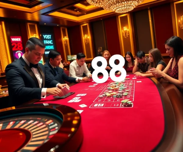 Experience thrilling action at w88 nhanh with a vibrant poker setup and luxurious casino ambiance.
