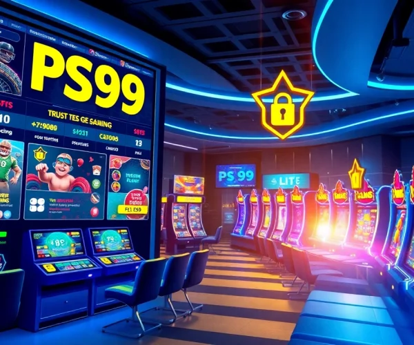 PS99 online betting platform showcasing vibrant gaming options and secure interface.