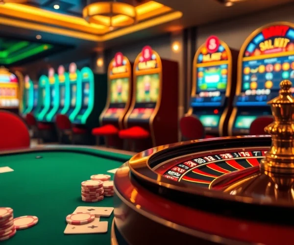 Experience thrill and excitement with the sumvip app at a luxurious casino setting.