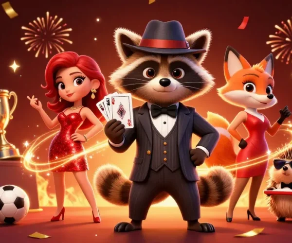 Bet on kèo bóng đá nhà cái with colorful characters and vibrant sports elements in a celebratory scene.